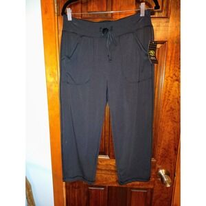 Athletic Works Womens Core Knit Capri Pants Black Size M 8 10 Athletic Comfort